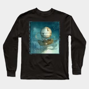 Awesome Steampunk Airship - Ether Streamer Long Sleeve T-Shirt